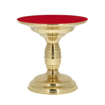 Podstawa pod monstrancję z czerwonym suknem